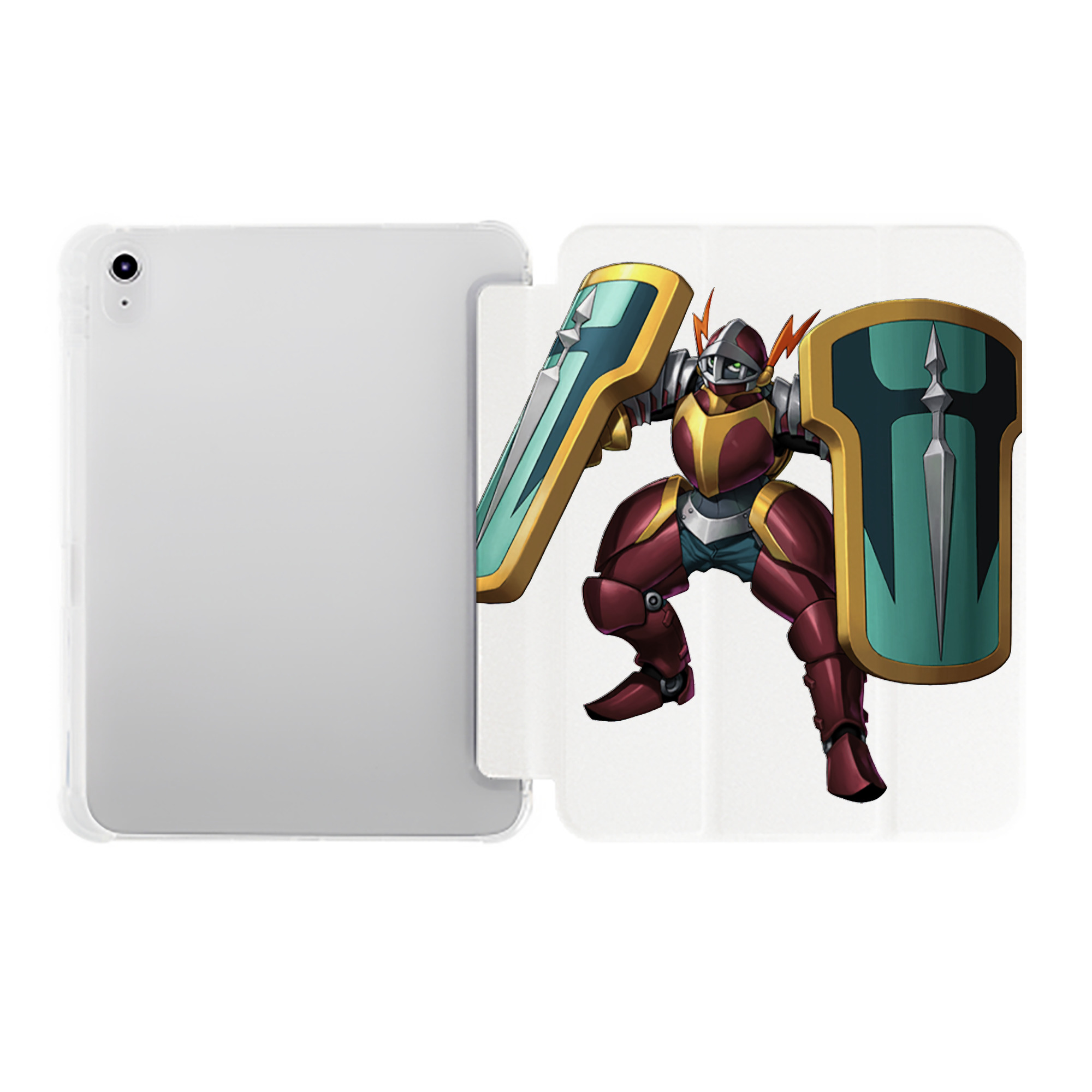 （画像用） 遊☆戯☆王 Yu-Gi-Oh! IPad ケース ペン収納付き 三つ折りスタンド PUレザー×シリコン 対応機種9.5/10.5/10.9インチ
